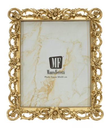 Ramă foto aurie cu motive florale clasice – imagine principală – Classic [1]