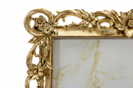 Ramă foto aurie cu motive florale clasice – imagine principală – Classic [3]