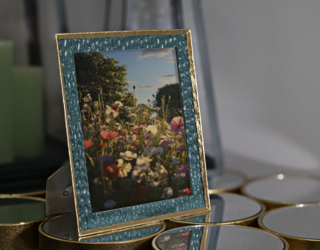 Rame foto rășină verde cu accente aurii 20x25 cm – imagine principală – Grent [4]