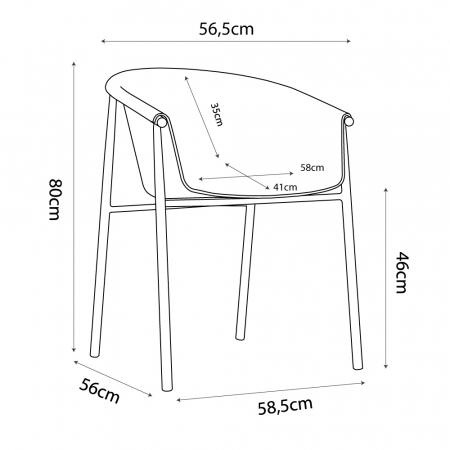 Set 2 scaune Carina albe cu protecție UV, cadru lemn metalic, moderne și versatile [4]
