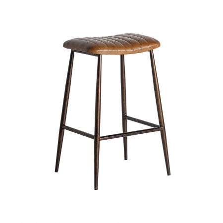 Scaune HORECA - Set scaune bar vintage piele | Scaune inalte elegante