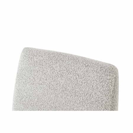 Set 2 scaune Arm bej, boucle elegant, mâner decorativ, picioare metalice negre [8]