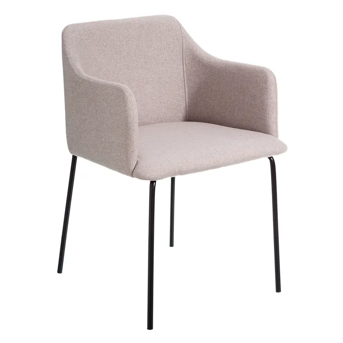 Contemporan - Set 2 scaune bej moderne cotiere|Scaune bej cu cotiere pentru birou