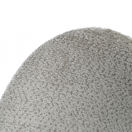 Scaun boucle bej cu formă sculpturală – CreativDeco [6]