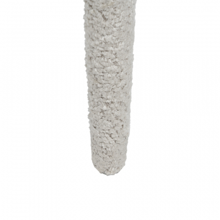 Scaun boucle bej cu formă sculpturală – CreativDeco [10]