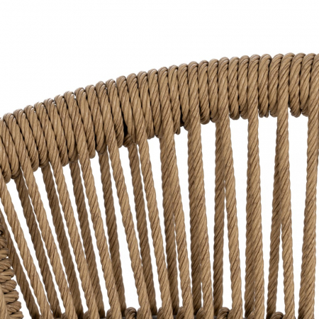 Set scaune bej-gri polietilena si aluminiu|Scaune moderne pentru spatii exterioare [7]