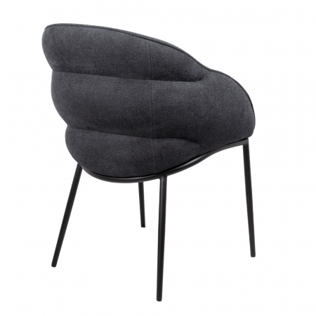 Set de 2 scaune gri cu brațe, confortabile și elegante, potrivite pentru dining sau birou modern [4]