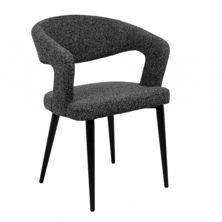 Set de 2 scaune elegante cu brațe, design sculptural și spătar curbat pentru confort și impact vizual [1]