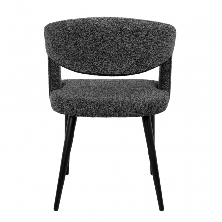 Set de 2 scaune elegante cu brațe, design sculptural și spătar curbat pentru confort și impact vizual [4]
