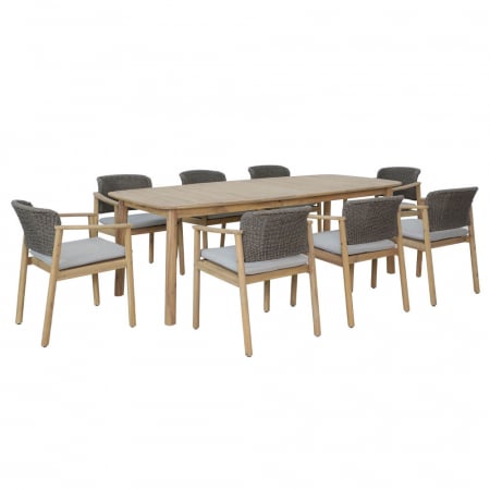 Set de 2 scaune Freeland stejar natural gri [5]