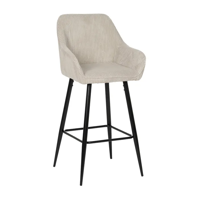 Set 2 scaune bar bej moderne|Scaune de bar bej pentru decoruri elegante [1]