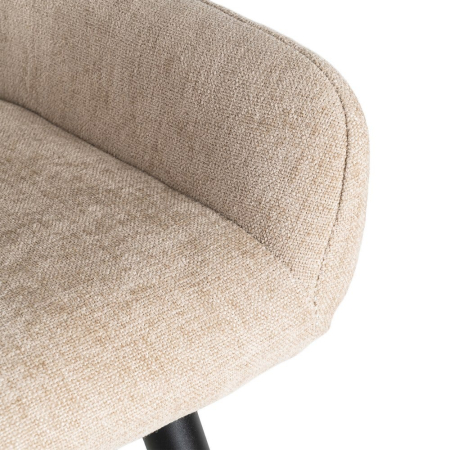 Set 2 scaune bar bej HoReCa stofă metal EN16139 [7]