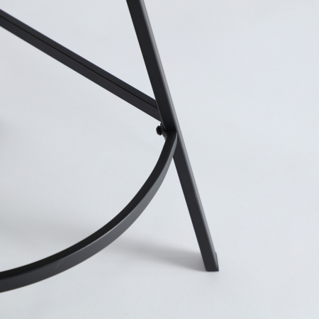 Set 2 scaune de bar rotative din lemn și textil bej – stil nordic cu accente calde [5]