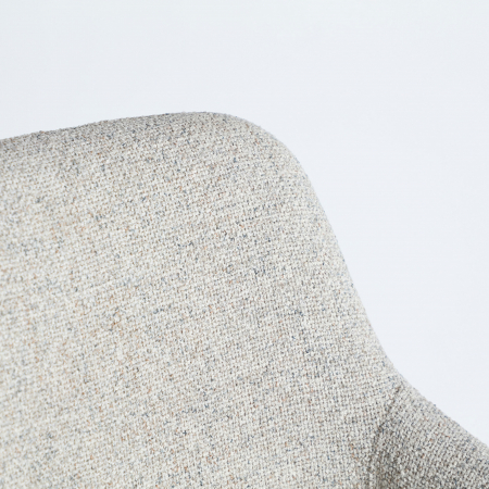 Set 2 scaune de bar rotative din lemn și textil bej – stil nordic cu accente calde [2]