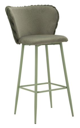 Scaune - Set de scaune de bar verzi cu spătar lat ALASKA