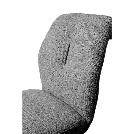 Set de 2 scaune Kobi gri deschis cu structură metalică – vedere laterală [9]
