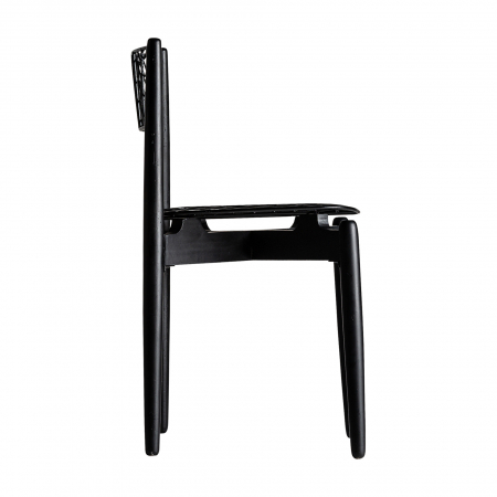Scaune Art Deco metal negru|Set 2 scaune elegante dining [2]
