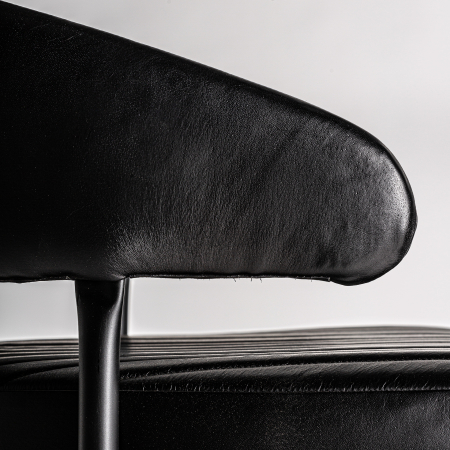 Set scaune vintage piele neagra | Scaune dining elegante [7]