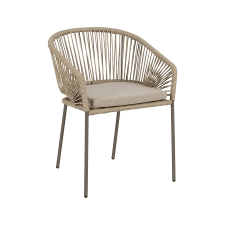 Set de 2 scaune din ratan sintetic cu pernă detașabilă [1]