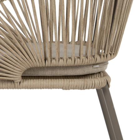 Set de 2 scaune din ratan sintetic cu pernă detașabilă [6]