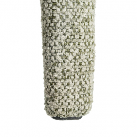 Set de 2 scaune din stofă verde marmorat cu cadru metalic [9]
