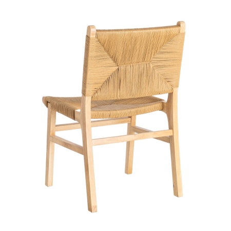 Scaune dining lemn natural cu șezut împletit – set 2 [4]