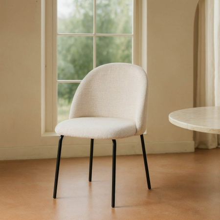 Scaune - scaune-dining-crem-stofa-design-minimalist