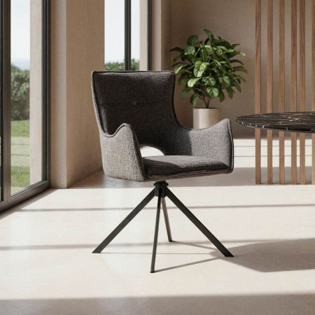 Scaune HORECA - scaune-dining-gri-stofa-spatar-ergonomic