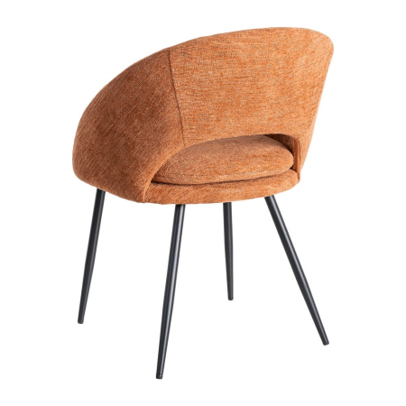 scaune-dining-portocaliu-ars-stofa-metalice [6]