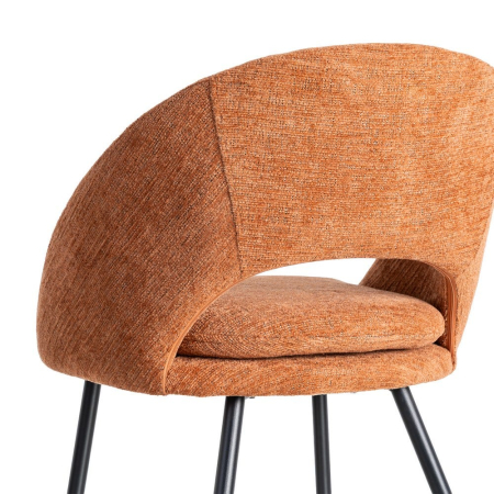 scaune-dining-portocaliu-ars-stofa-metalice [7]