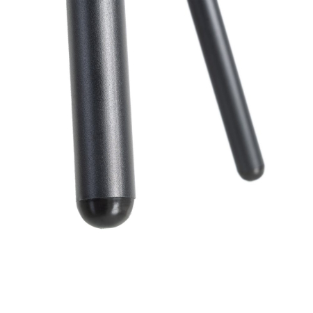 Set de 2 scaune dining și HoReCa din stofă gri antracit cu decupaj lombar și picioare metalice negre – imagine principală [11]