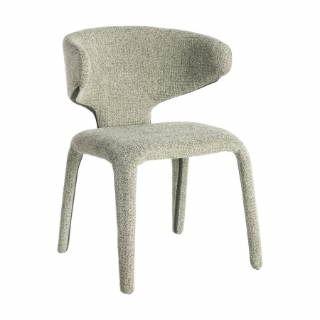Set de 2 scaune dining HORECA din stofă verde măsliniu cu design modern [1]