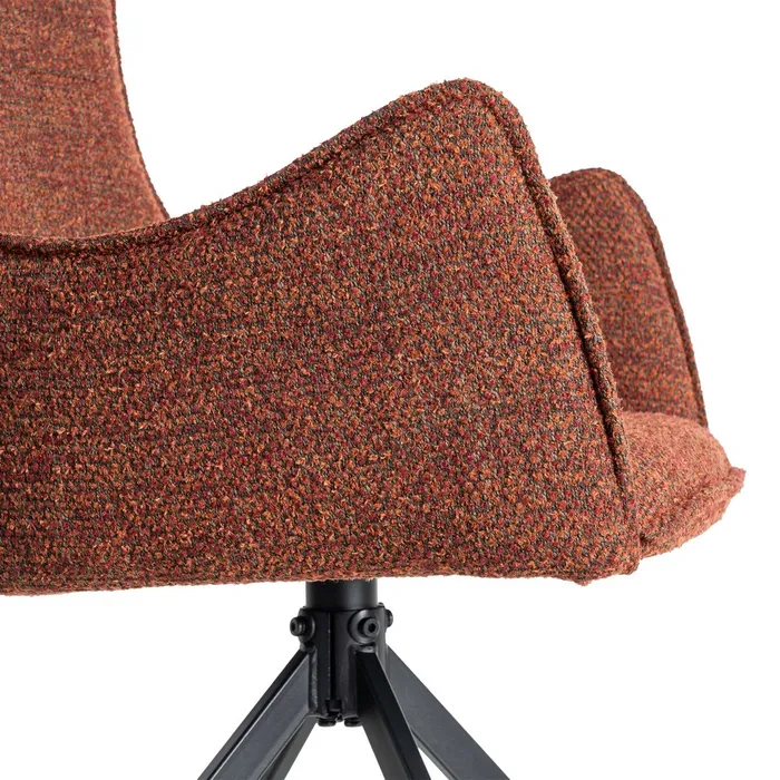 scaune-dining-rosu-stofa-baza-stabila [8]