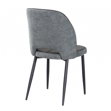 scaune bouton gri boucle piele eco design rafinat [2]
