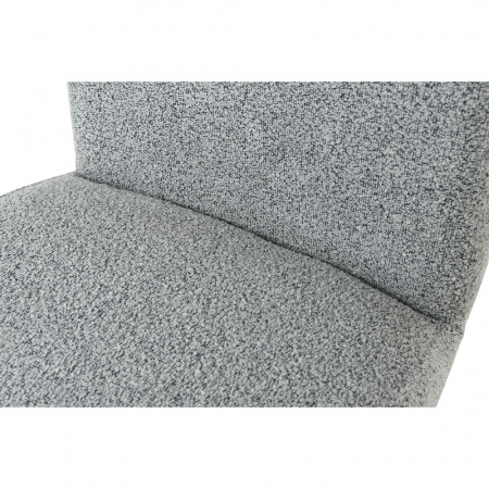 scaune arm gri deschis boucle maner decorativ [8]
