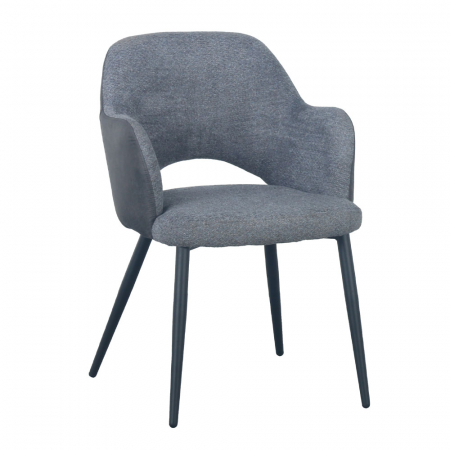 Mobilier - scaune ascot gri inchis easy clean piele ecologica