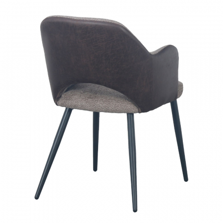 scaune ascot maro inchis piele ecologica easy clean [2]