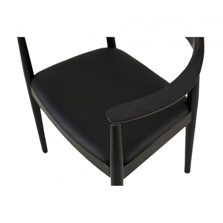 Set de 2 scaune negre Fuji 57x45x73.5 cm [4]