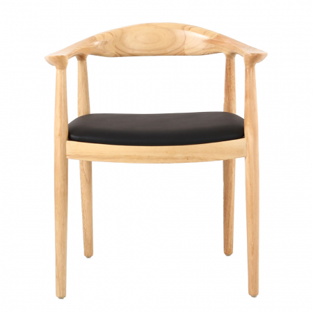 Set de 2 scaune stejar perna neagra Fuji 57x45x73.5 [4]