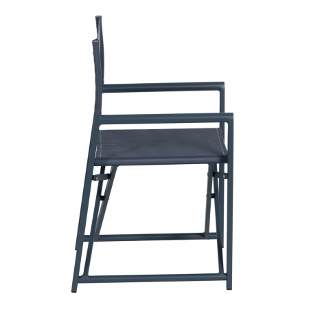 Set scaune regizor albastre aluminiu si textilena|Scaune confortabile pentru spatii exterioare [2]
