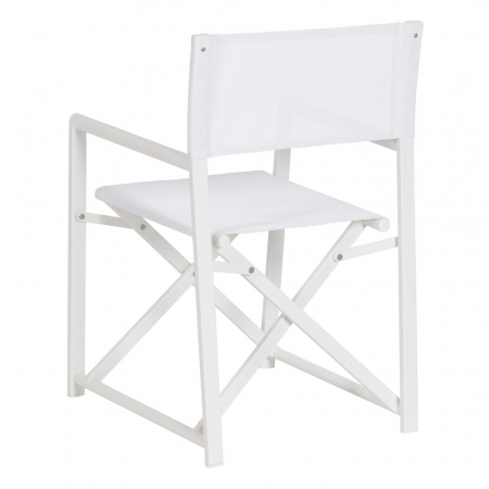 Set scaune regizor albe aluminiu si textilena|Scaune confortabile pentru exterior [3]