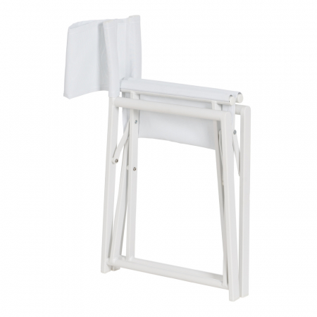Set scaune regizor albe aluminiu si textilena|Scaune confortabile pentru exterior [4]