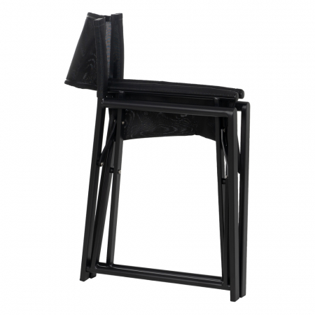 Set scaune regizor negre aluminiu si textilena|Scaune moderne pentru exterior [4]