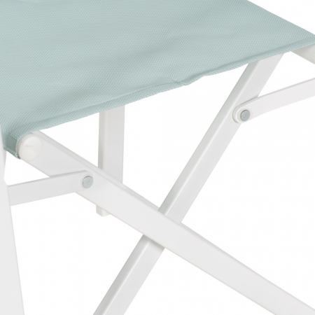 Set scaune regizor verde-alb aluminiu si textilena|Scaune practice pentru spatii exterioare [7]