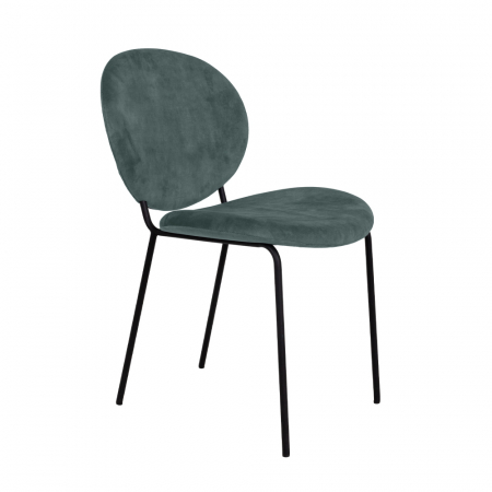 Mobilier - Scaune verzi Beetle din catifea cu structură metalică