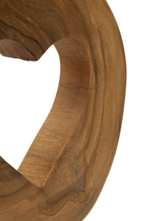 Sculptură decorativă lemn teak cu inimă decupată – imagine principală – Hasi [4]