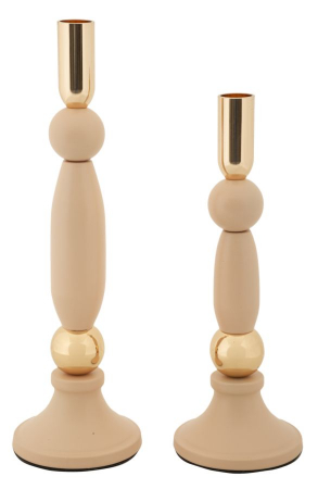 Suporturi Lumanari, Sfesnice - Sfeșnice decorative metalice roz – set 2 – Strek