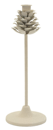 Suporturi Lumanari, Sfesnice - Sfeșnice metalice decorative cu design con de pin 33,5 cm – imagine principală – Dune Pigna