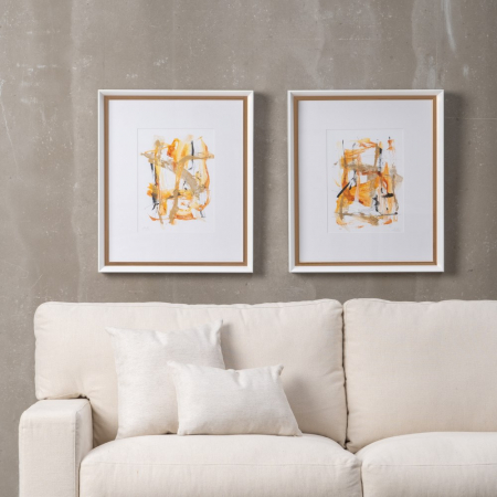 Set tablouri abstracte moderne lemn aluminiu [1]