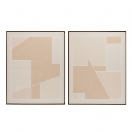 Decoratiuni perete - Set tablouri mari abstracte pictate manual
